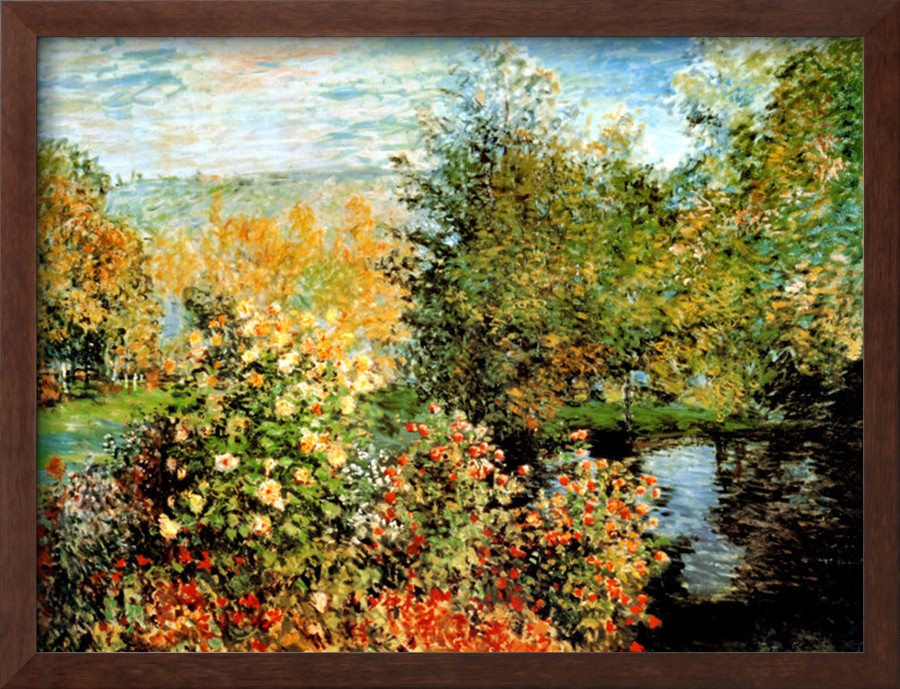 Stiller Winkel im Garten von Montgeron - Claude Monet Paintings